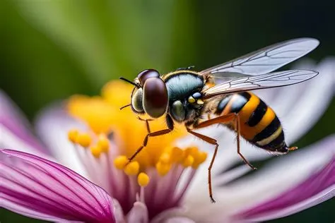  Hoverfly! Uma maravilha da natureza com asas transparentes e um gosto peculiar por néctar